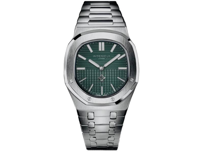 AUTOMATIC MEN'S WATCH STEEL/STEEL GREEN INGENIEUX IL1007/GR